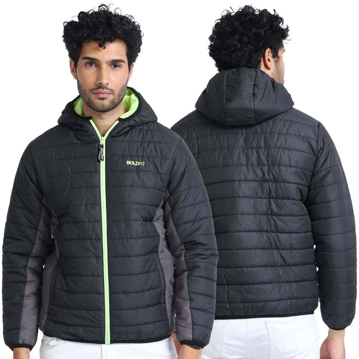 Boldfit Men's Bomber Jacket Polyester Padded Winter | M